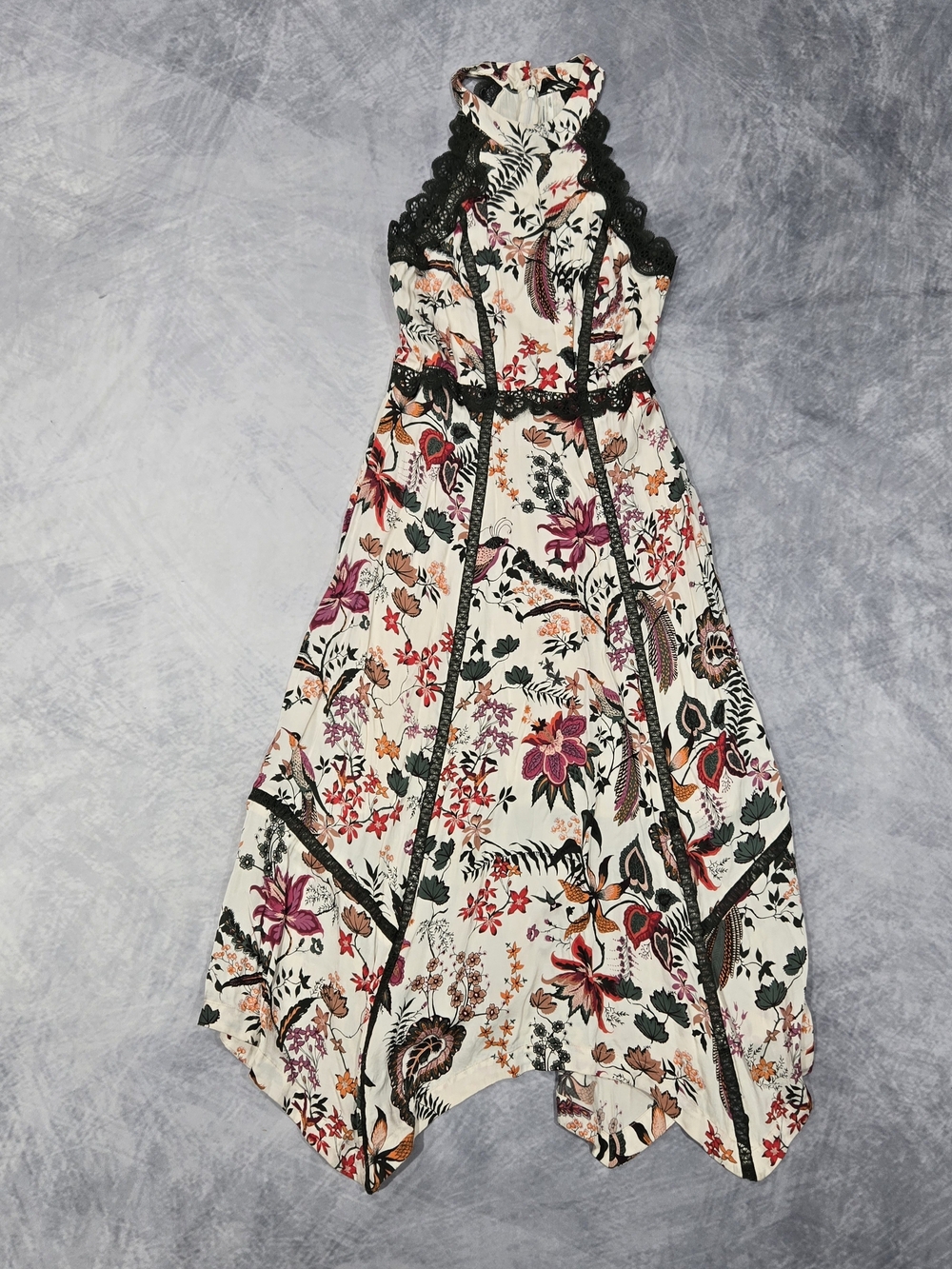 Anthropologie Lace-Trim A-Line Dress